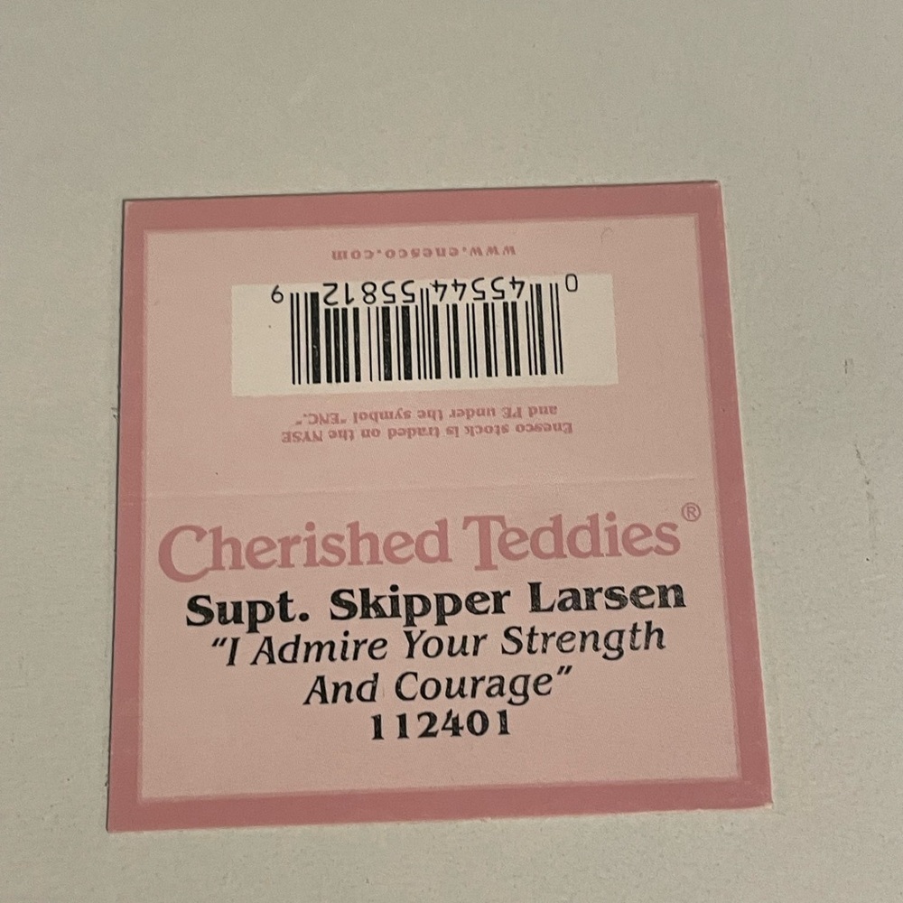 Cherished Teddies SUPT. SKIPPER LARSON #112401 - Picture 7 of 7
